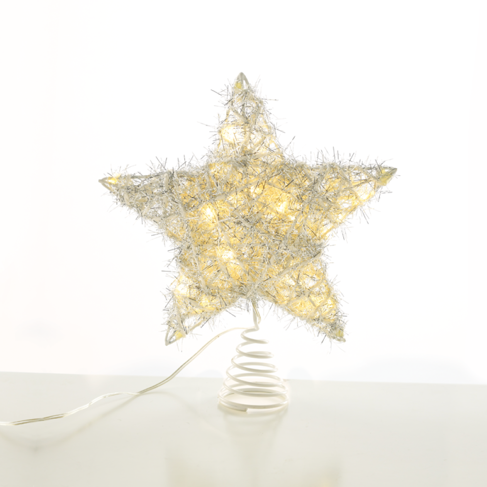 ^ SILVER CONVEX STAR 20 MINI WW LED ΛΑΜΠ. ΜΠΑΤ. 3ΧΑΑ,IP20 23x5x20cm  -X11201122